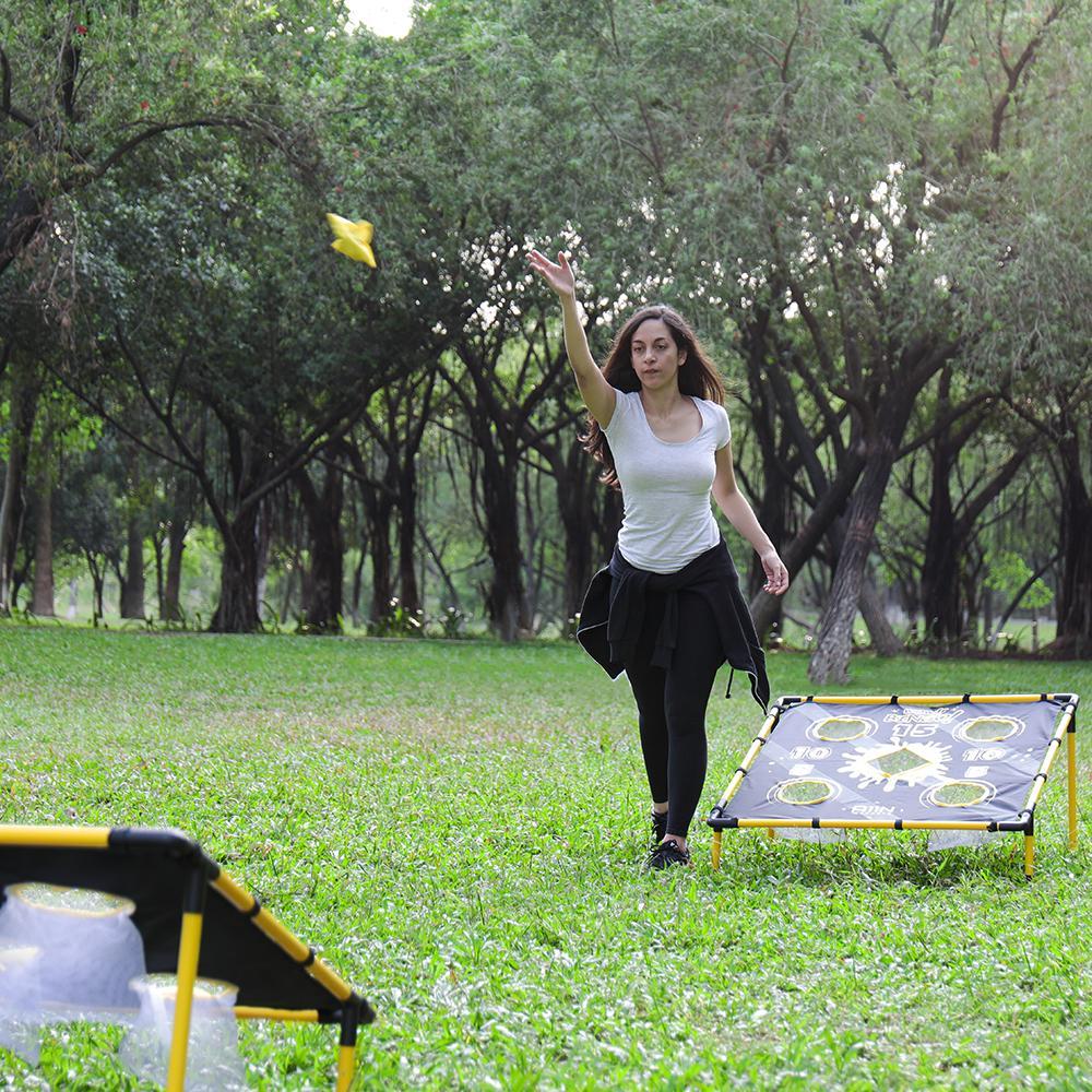 5 Holes Cornhole Game Set- Target Board with Bean Bag