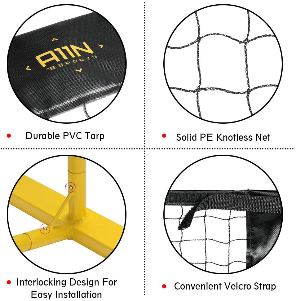 Pickleball Net plus HyperFeather PRO Pickleball Paddle Combo