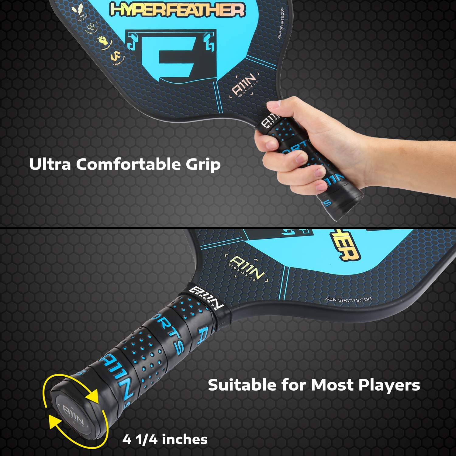 HyperFeather Graphite Pickleball Paddle Set -USAPA Approved