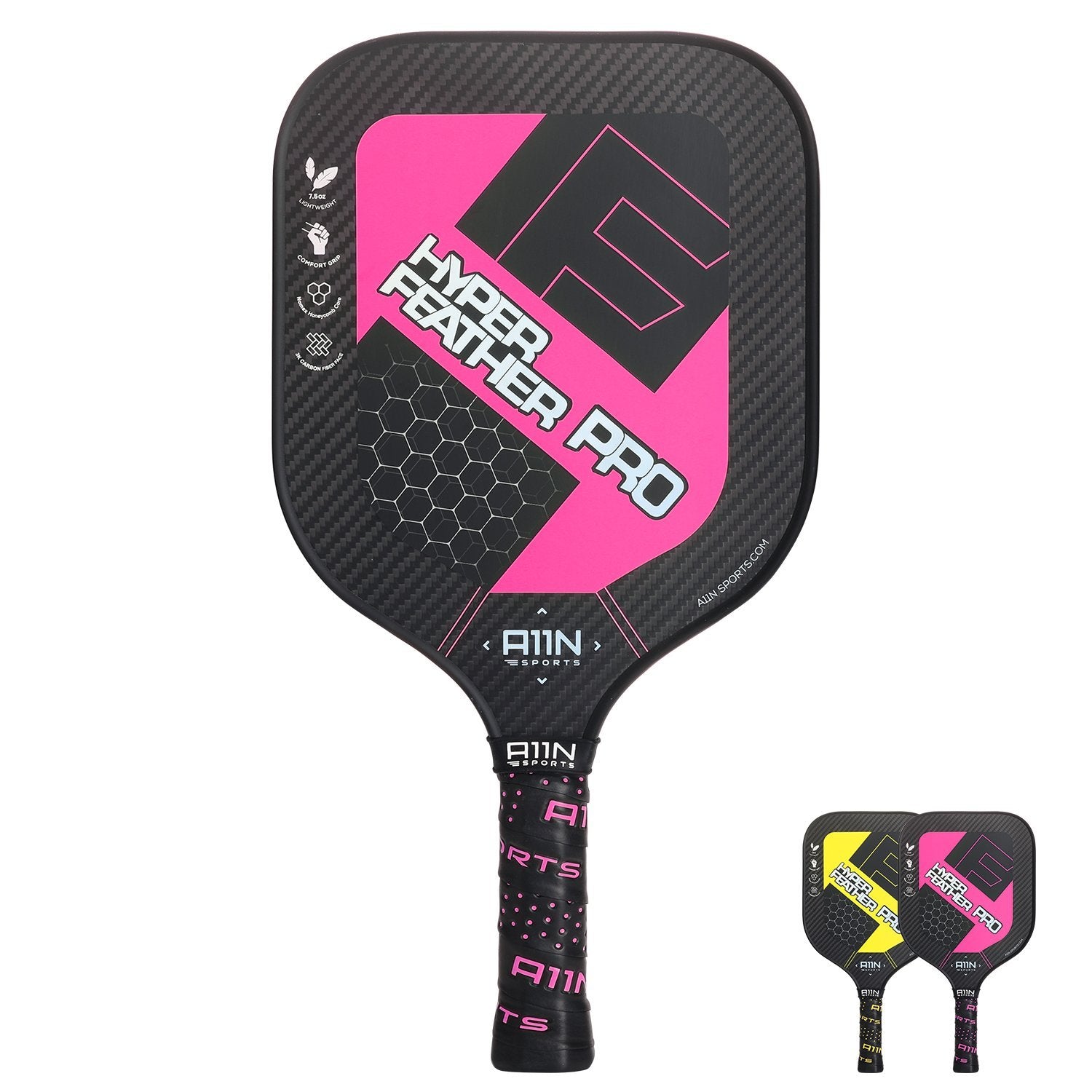 HyperFeather PRO Carbon Fiber Pickleball Paddle