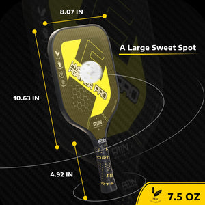 HyperFeather PRO Carbon Fiber Pickleball Paddle